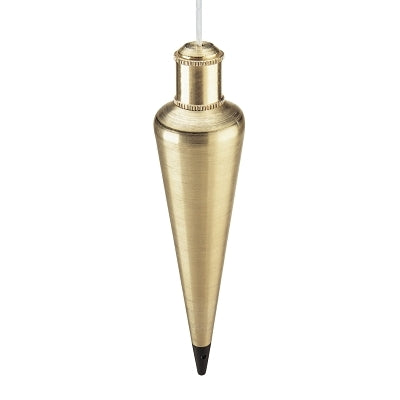 Plumb Bobs, 12 oz, Corrosion Resistant Steel/Brass,