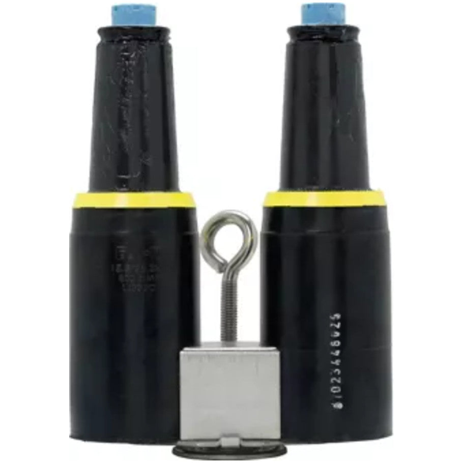 Loadbreak portable feedthru, Loadbreak, EPDM rubber external/insulation, SS bracket, 25 kV, BIL: 125 kV, 200 A, Positions: 2