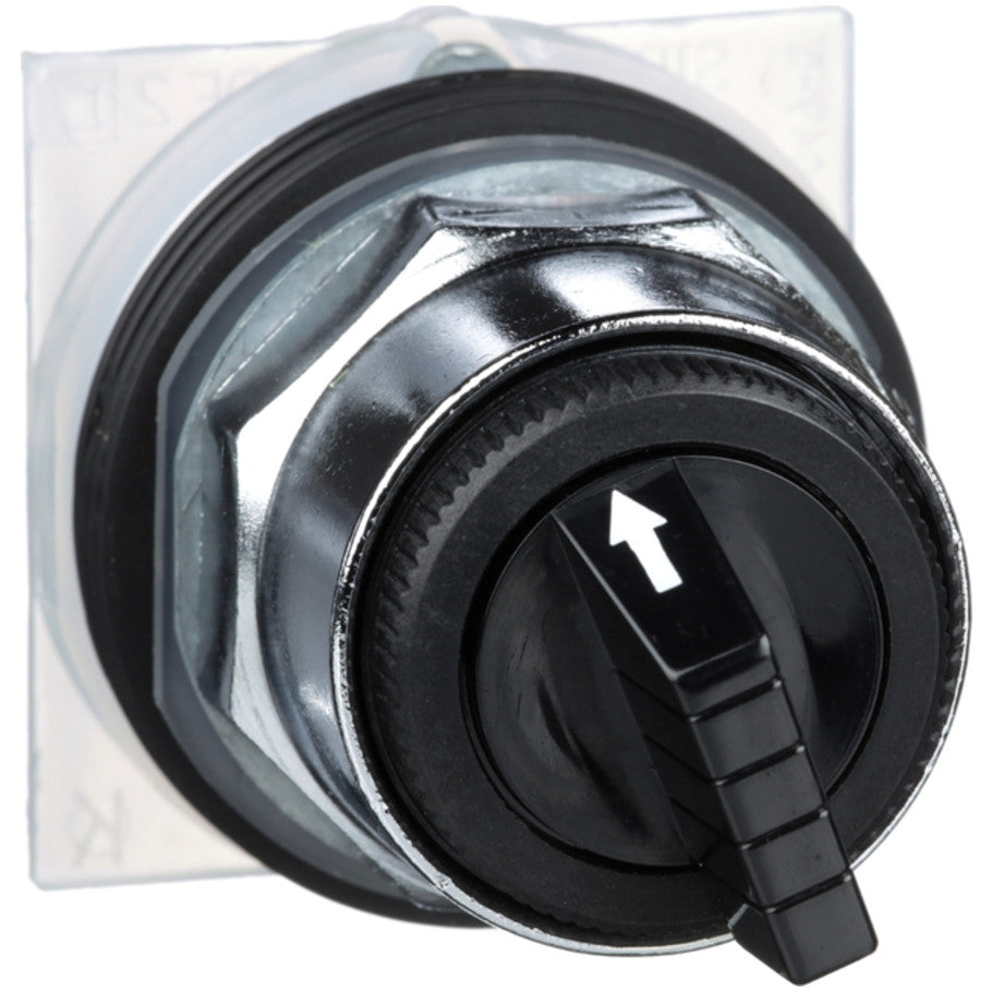 Harmony 30mm Selector Switch, Non-Illuminated, 4-Position, Manual Return, Black Standard Knob