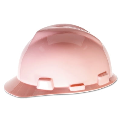 V-Gard Slotted Hard Hat Cap, Fas-Trac III Suspension, Pink