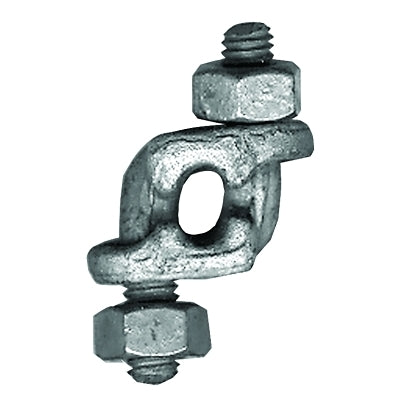 Big Orange Mid-Grip Double Saddle Wire Rope Clips, 3/4 in, Galvanized Zinc