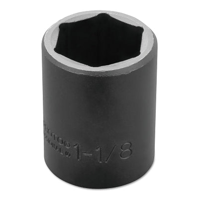 Torqueplus Impact Sockets, 1/2 in Drive, 1 1/8 in Opening, 6 Points