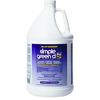d Pro 5 One-Step Disinfectant, 1 gal Bottle, Unscented