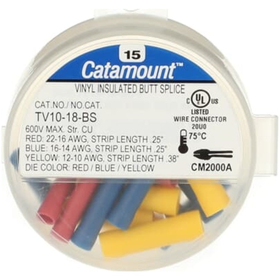 Catamount Vinyl Insulated Butt Splice Kit