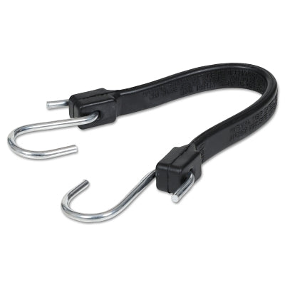 EPDM Rubber Strap, Zinc-Plated Steel Hooks, 14 in L