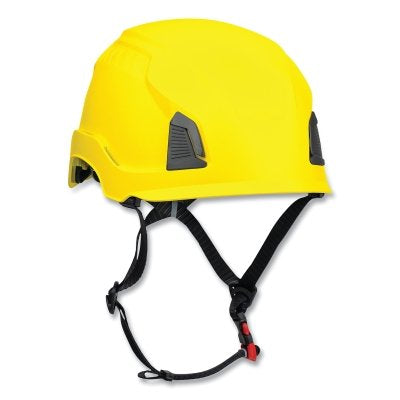Traverse Industrial Climbing Helmet, HDPE, Non-Vented, Yellow
