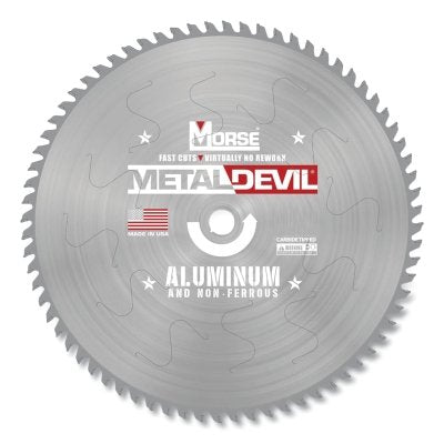 Metal Devil Metal-Cutting Circular Saw Blade, 5/8 in KO Arbor, 56 Teeth, 7-1/4 in dia Blade, Aluminum, FB