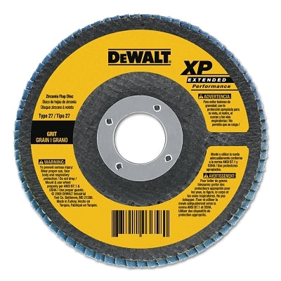 Type 29 Flap Disc, 4-1/2 in dia, 80 Grit, 5/8 in-11 TPI, Zirconia, 13300 RPM