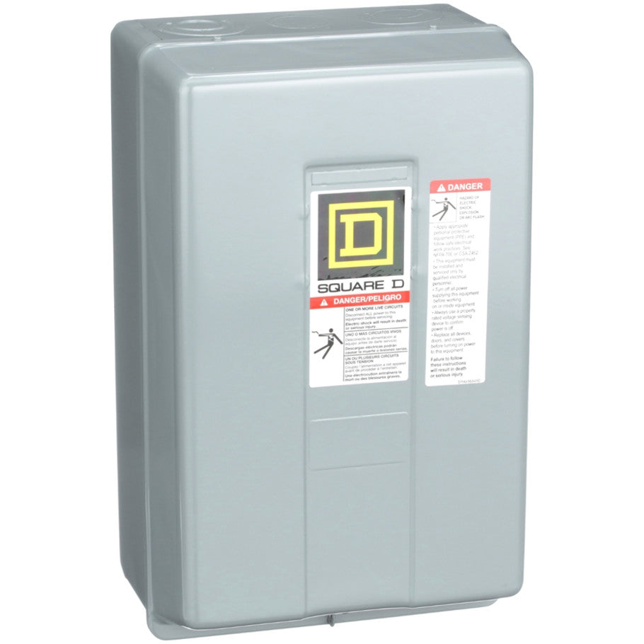 Lighting Contactor, Electrically Held, 120V, 8NO, NEMA 1 Enclosure