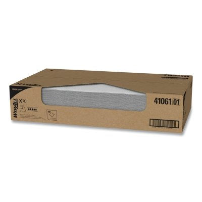 WypAll X70 Cloths, White, 29.8 in W x 16.6 in L, 300 Sheets/Unit, Box, 1 CA/CA