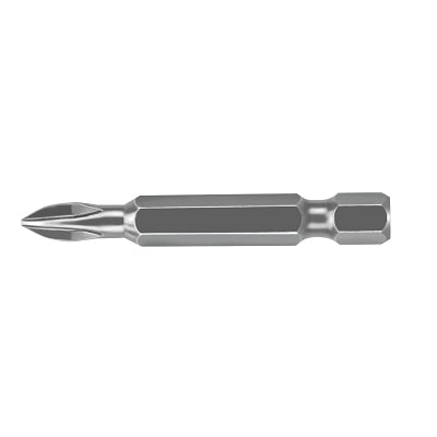 Phillips Head Power Bits, #3, 1/4 in (hex) Drive, 6 in, Bulk