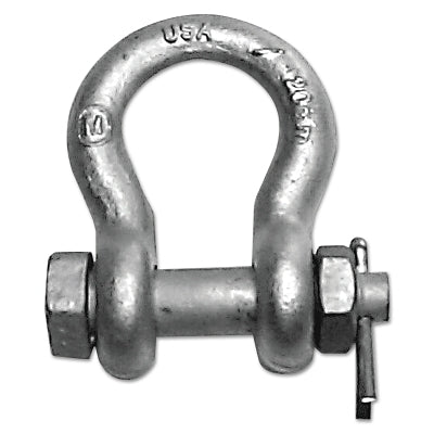 Bolt & Nut Anchor Shackles, 3/4 in Bail Size, 6.5 Tons