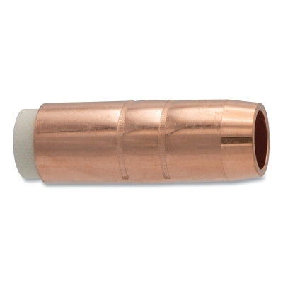 MIG Gun Nozzle, 1/2 in Bore, Brass, Bernard Style, Heavy-Duty, Insulated, Brass