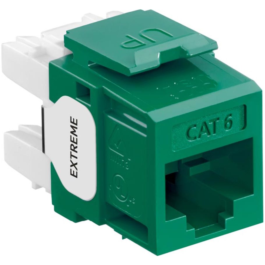 eXtreme Cat 6 QuickPort Connector, Green
