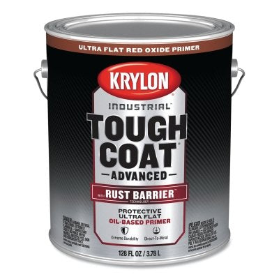 Tough Coat Advanced with Rust Barrier Technology Spray Paint, 1 gal, Red Oxide Primer
