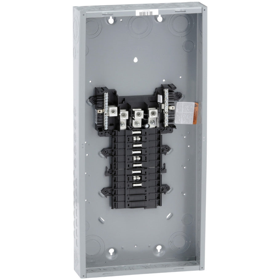 Load center, QO, 3 phase, 18 spaces, 18 circuits, 200A fixed main lugs, NEMA1, gnd bar