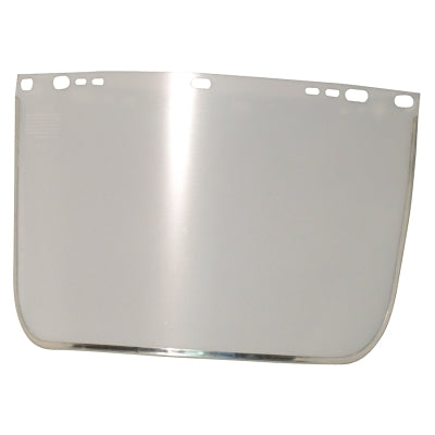 Visor, Clear, Aluminum Bound, 15-1/2 in L x 9 in H, for Jackson Safety Head Gear/Cap Adaptors