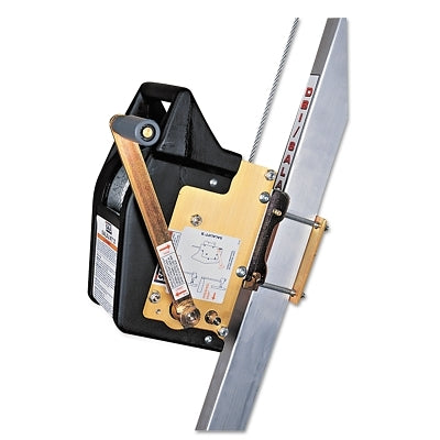 3M 8102003 SalaliftII Confined Space Winch, 60 ft, Stainless Steel Cable, 350 lb Load Cap.,Carabiner/Swivel Snap Hook