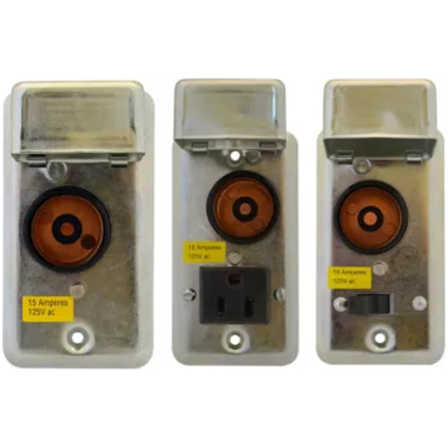NDN Series High SCCR Feed Through Block, Panel Mount, 90A, White, 3-Pole