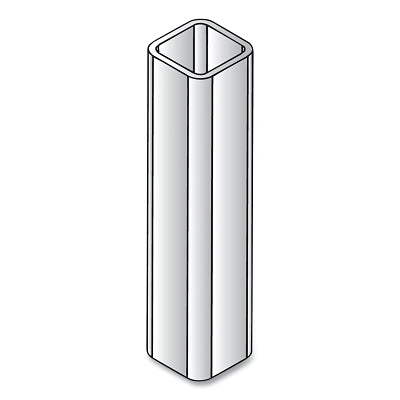 Track Mounted Rolling Curtain System, 1.25 in W x 8 ft L, Metallic, Galv Steel, Column, Floor Mount