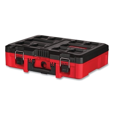 PACKOUT Tool Box, Customizable Foam Insert, 75 lb Cap, 15.2 in W x 6.2 in H x 20.7 in, Polymer/Metal, Red/Black