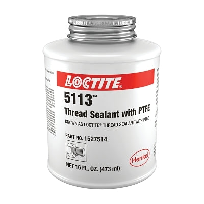 Thread Sealant with PTFE, 16 oz, Can, White