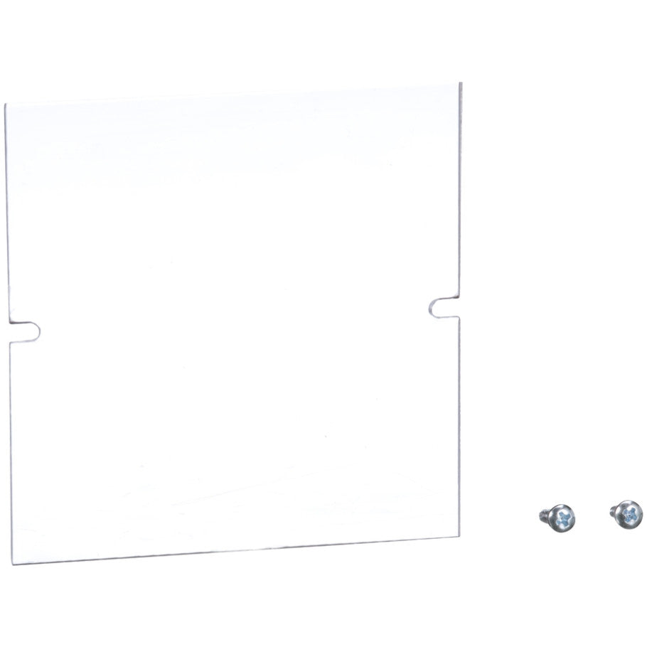 Power Distribution Block Cover, Plastic, Clear, 3.31 W x 3.38 H x 0.06 D in.