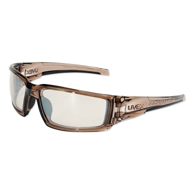 Hypershock Safety Eyewear, SCT-Reflect 50 Polycarbonate Lens, Hardcoat, Smoke Brown Polycarbonate Frame