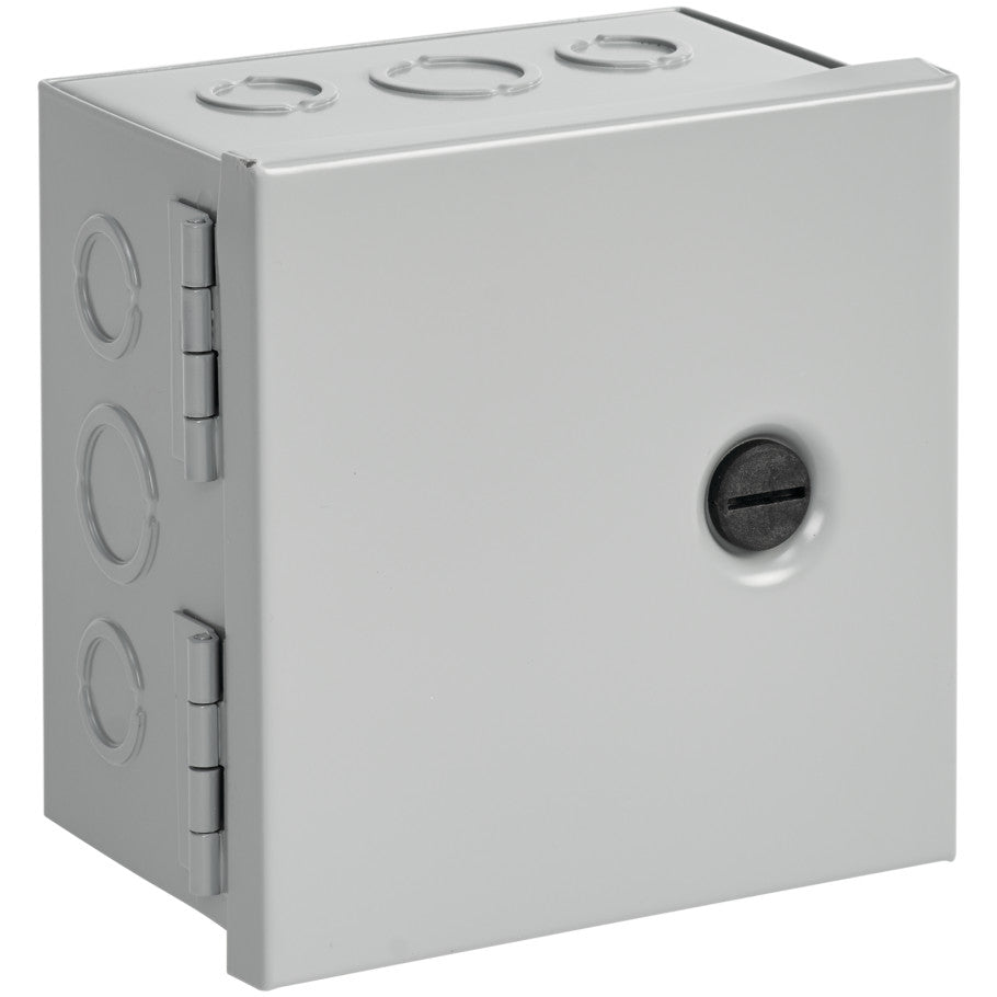 Type 1 Enclosure, Steel, Hinged-Cover, 6 x 6 x 4 in.