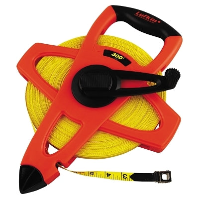 Hi-Viz Orange Reel Fiberglass Tape, 1/2 in x 300 ft , SAE, Orange