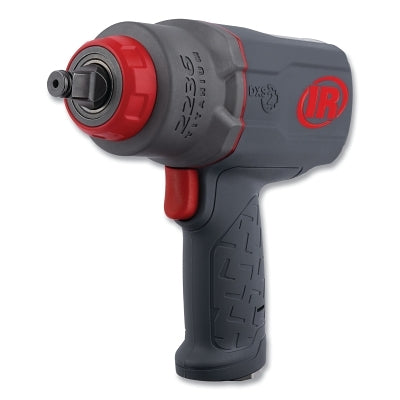 2236QTiMAX Series 1/2 in DXS Air Impact Wrench, 1000 ftLb Rev/1500 ftLb Breakaway Torque, Std Friction Ring, Gray