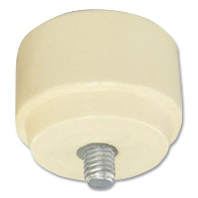 Hammer Striking Tip, 2 in dia, Cream, Medium Hard, Nylon
