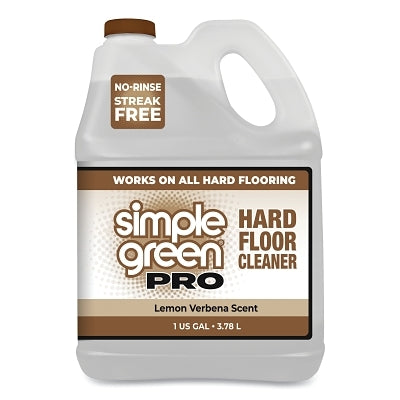 Pro Hard Floor Cleaner, 1 gal, Jug, Fresh Lemon Verbena Scent