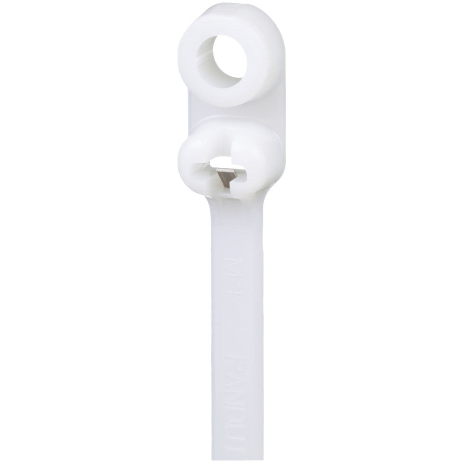 Natural Nylon Standard Dome Top Barb Ty Clamp Ties , 8.50 L x 0.185 in. W