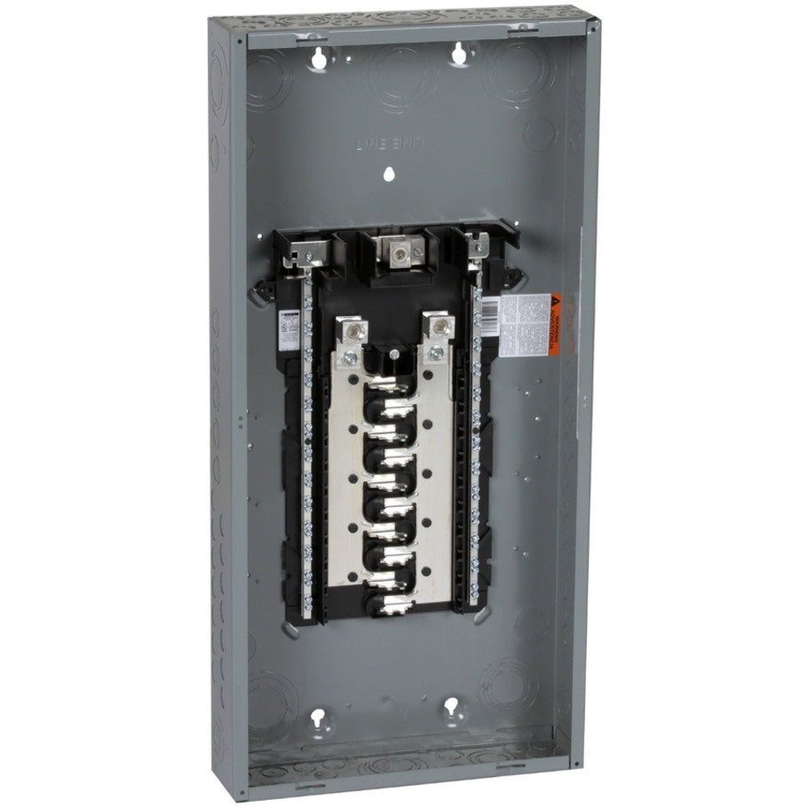 Homeline Load Center With Ground Bar, Main Lug, Indoor, 225A 120/240V 1 Phase, 20 Single Pole/40 Tandem