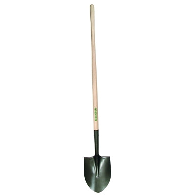 Round Point Shovel, 11.5 in L x 9.25 in W Blade, 48 in Hardwood Straight Handle