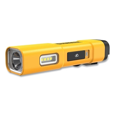 Rechargeable LED Flashlight, 1000 Lumens, Lithium Ion, Yellow, Plastic