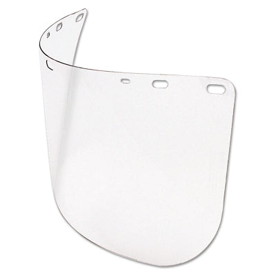 Die Cut Faceshields, Clear, 15 1/2 in x 8 in, Polycarbonate