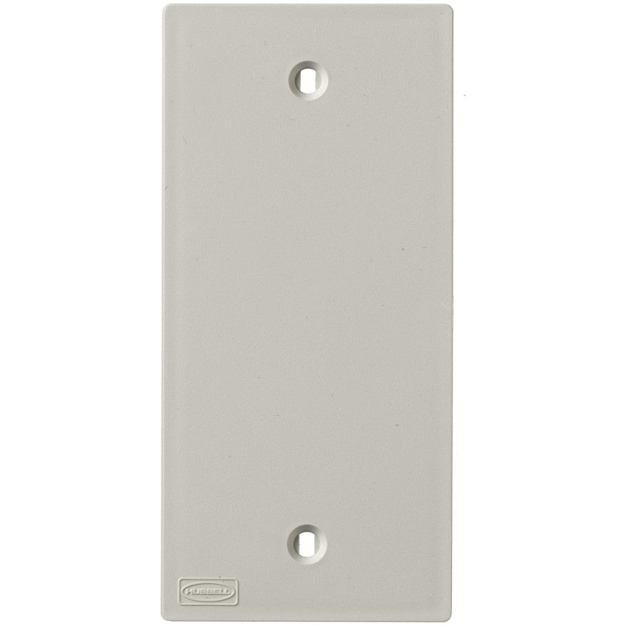 Device Plates and Accessories, Faceplate, KP Series, 1-Gang, Blank Opening, Office White