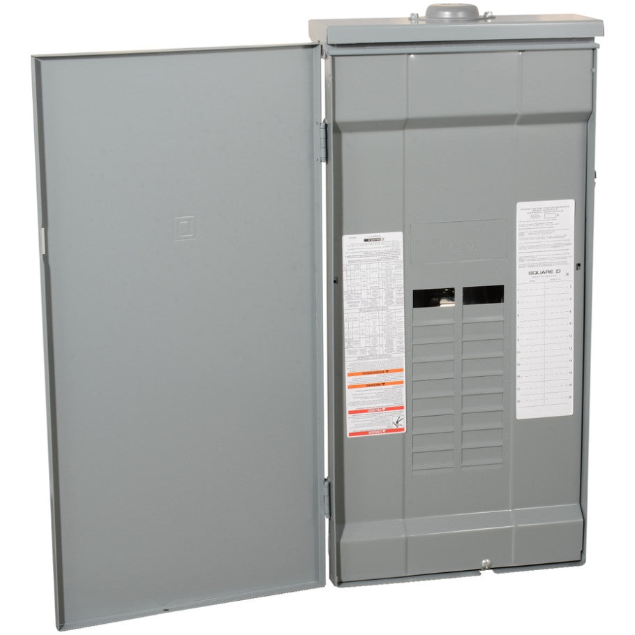 Homeline Load Center, 225A Convertible Maing Lug, 1-Phase, 20-Space, 40-Circuit, PoN, NEMA 3R