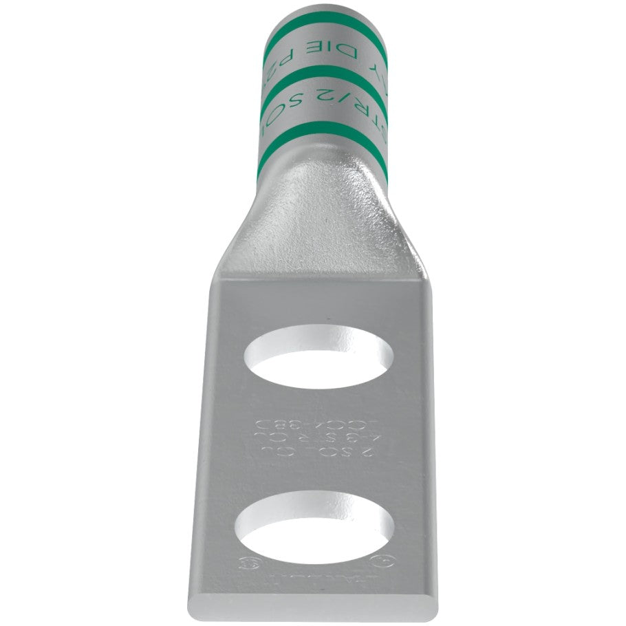 Long Barrel Lug, 2-Hole, Gray, 3.17 in.