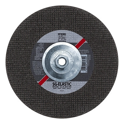 Type 27 Premium Performance SG Depressed Center Cut-Off Wheel, 9 in Dia, 1/8 in Thick, 46 Grit, Alum Oxide