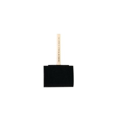 Acme Foam Paint Brushes, 4 in W, Foam, wood handle
