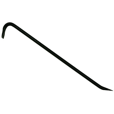 Gooseneck Wrecking Bar, 3/4 in W x 30 in L, Nail Puller/Chisel End