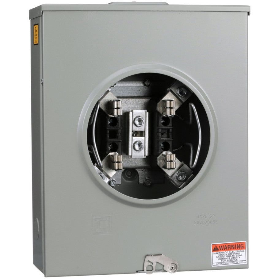 Meter Socket, Ringless, 200A, 1-Phase, No Bypass, OH/UG
