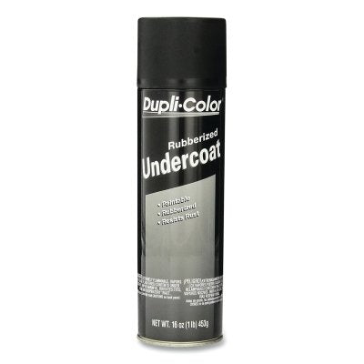 Rubberized Undercoat, 16 oz, Aerosol Can, Flat, Black