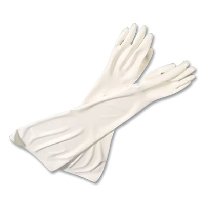 CSM Glovebox Gloves, Size 8H, White, 15 mil Thick