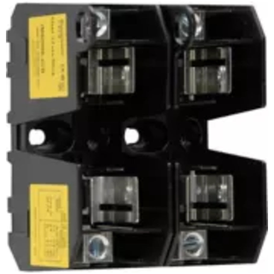 Fuse Blocks and Fuse Holders, Class J, DIN Rail, Panel, 2-Pole, 60 A, 600 V, Box Lug