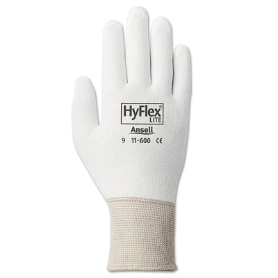 11-600 Palm-Coated Gloves, Size 10, White