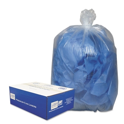 Clear Low-Density Can Liners, 7-10gal, .6mil, 24 x 23, Clear